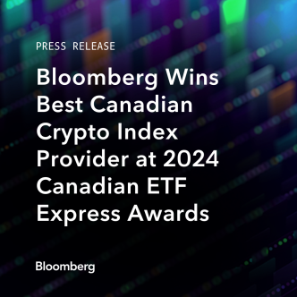 Bloomberg Wins Best Canadian Crypto Index Provider at 2024 Canadian ETF Express Awards | Press