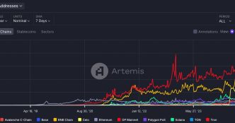 Top chains by stablecoin transfer volume. (Artemis)