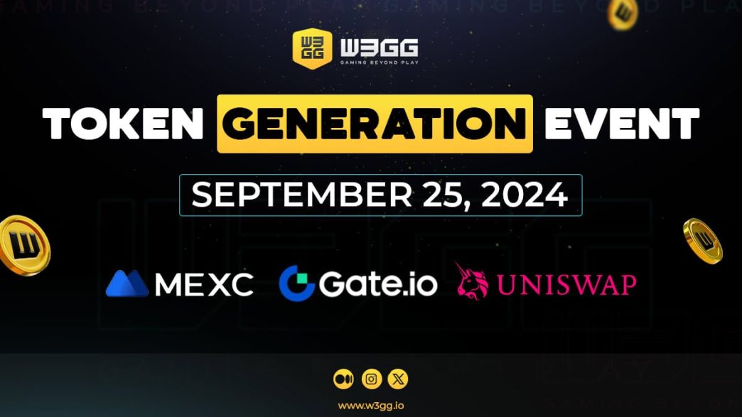 W3GG Token to Be Listed on Gate.io, MEXC, and Uniswap, Leading the Future of Web3 Gaming