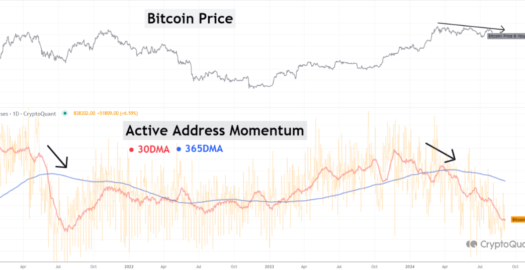 Bitcoin Active Addresses Momentum