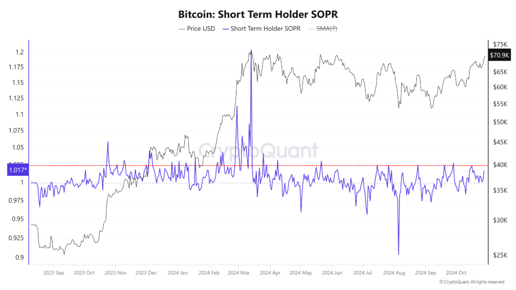 Bitcoin STH SOPR