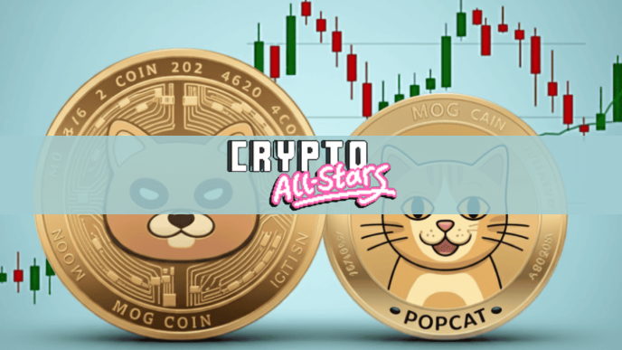 Mog Coin and Popcat Surge Over 10% as Crypto All-Stars Pumps Past $2M in ICO