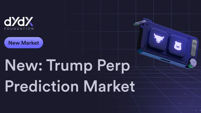 dYdX Announces the Launch of Trump Perpetual Prediction Market