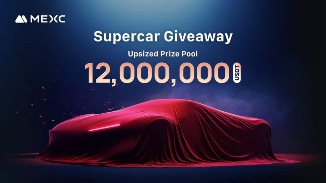 MEXC Increases Supercar Giveaway Prize Pool to 12,000,000 USDT