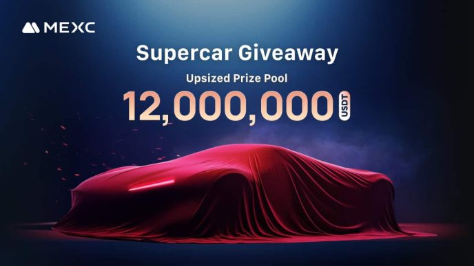 MEXC Increases Supercar Giveaway Prize Pool to 12,000,000 USDT