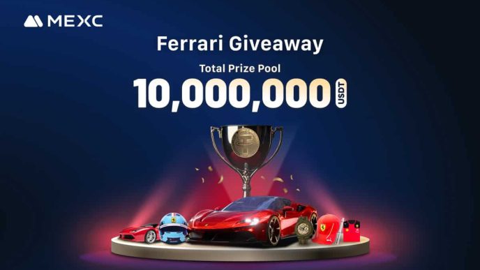 MEXC Unveils Industry's Biggest Ferrari Giveaway With a 10,000,000 USDT Prize Pool