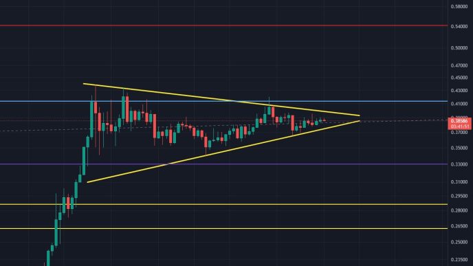 Dogecoin bull pennant