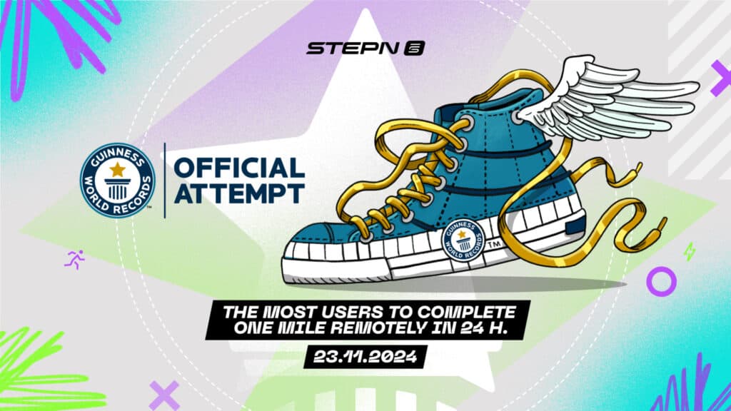 STEPN Apps Aim to Set a GUINNESS WORLD RECORDS™ Title for Most Users to Complete a Remote One Mile Distance in 24 Hours