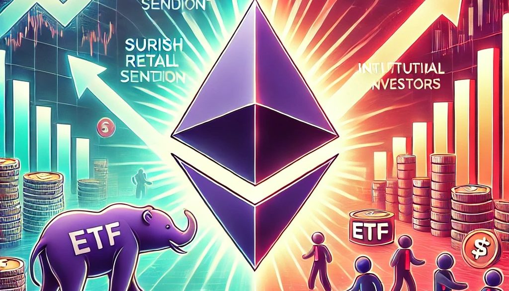 Ethereum Battles Bearish Retail Sentiment Amid Surging ETF Demand