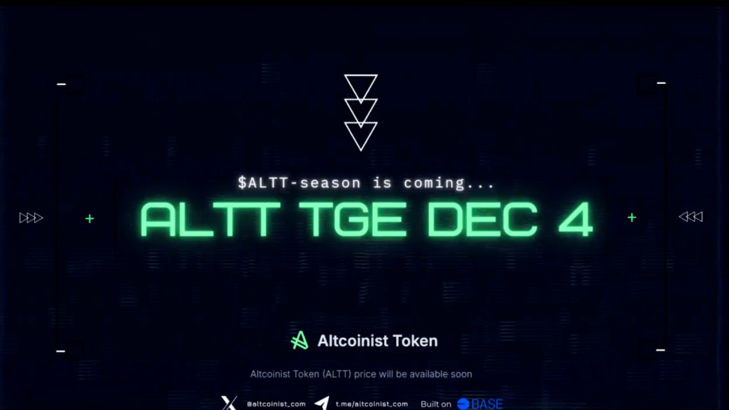 Altcoinist Launches the ALTT Token, Reinventing Social Trading and Creator Monetization