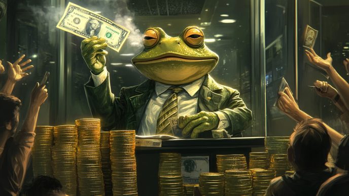 Wall Street Pepe WEPE frog